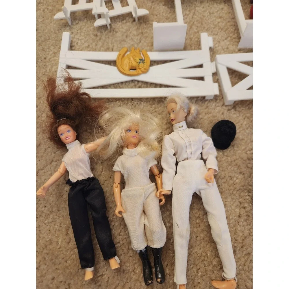 Huge‎ Vintage Horse Playset Toys Dolls Accessories Fence Barbies Girls